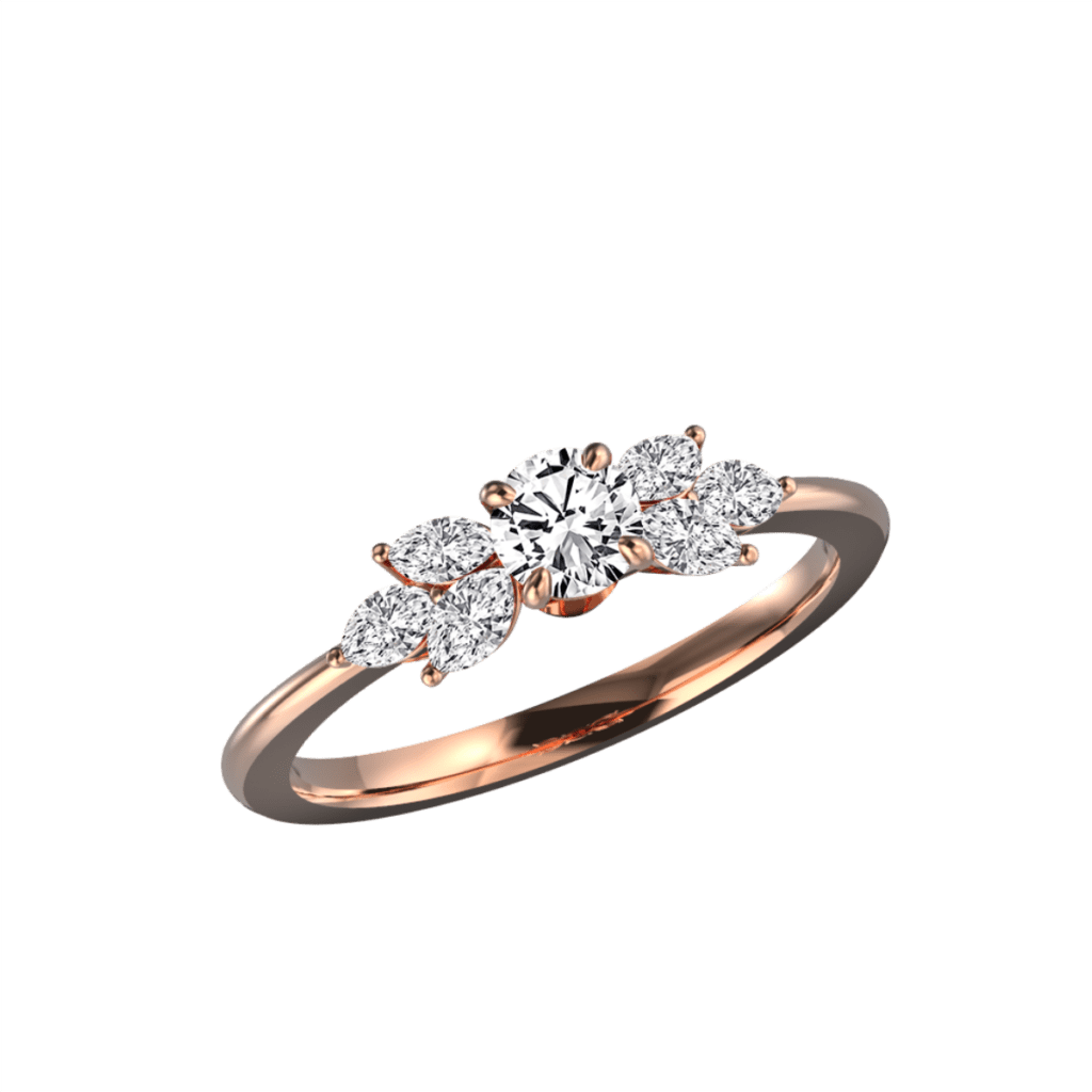 Bague-diamants-taille-marquises-navettes-Rhoda-or-rose-ethique