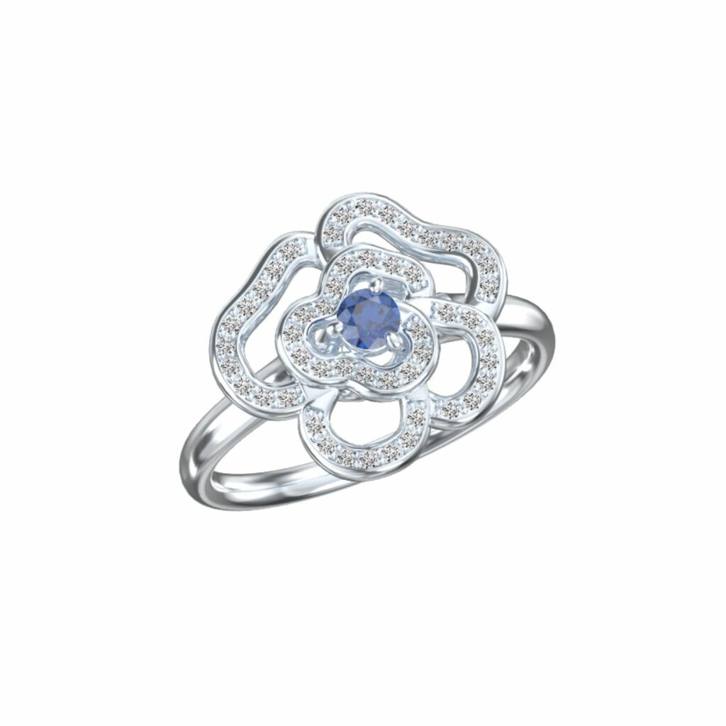Création-bague-fleur-or-blanc-diamants-saphir-nion-joaillerie-625-1